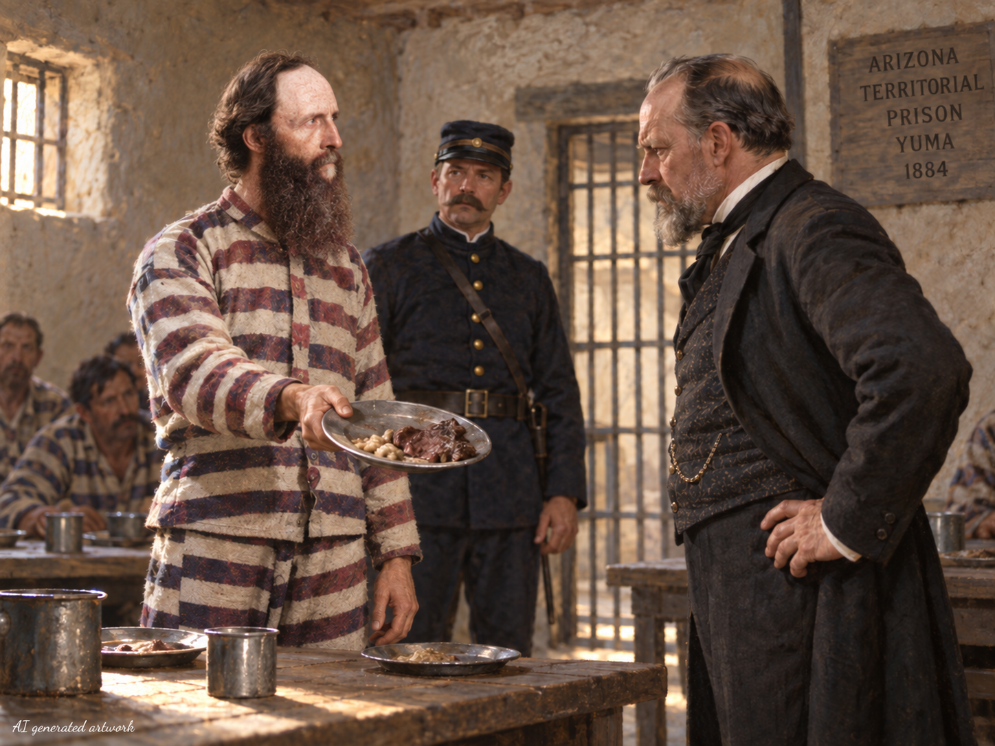 Illustration for William J. Flake Confronts the Prison Warden