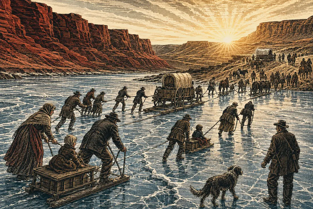 Illustration for Noah Brimhall and the Highway of Ice
